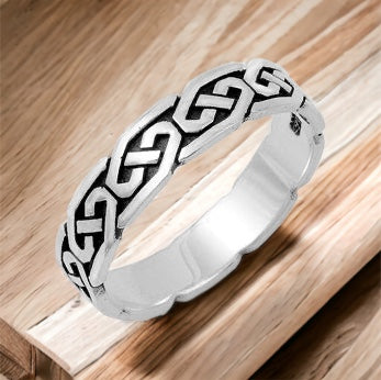 Silver Celtic Infinity Knot Ring
