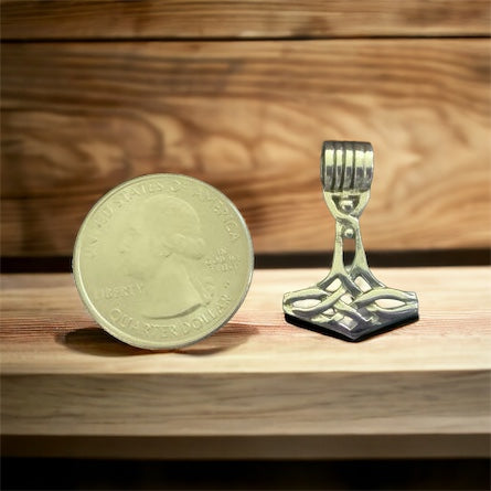 Handcast 925 Sterling Silver Viking Norse Thor's Hammer Mjolnir Pendant Necklace + Free Chain