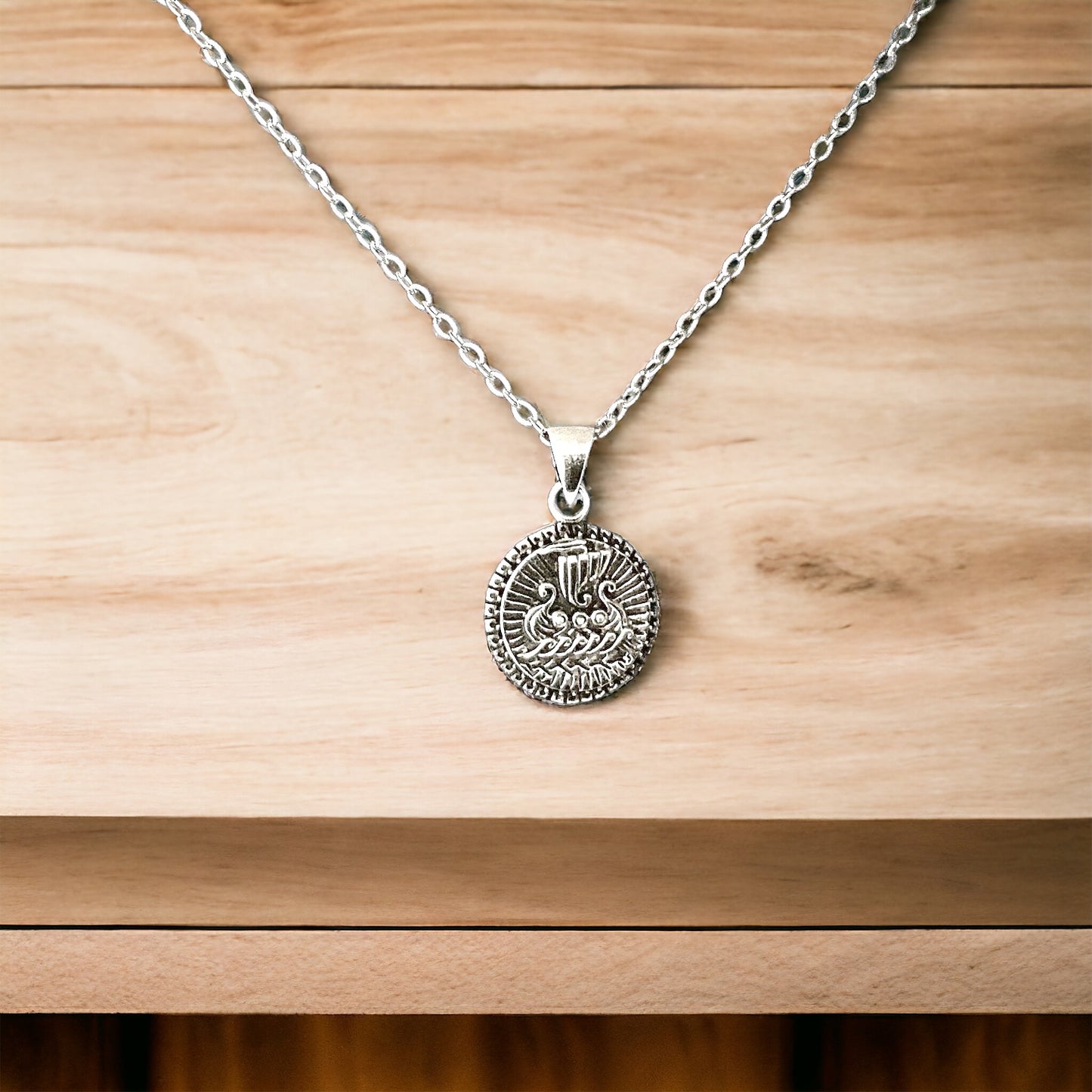 Handcast 925 Sterling Silver Norse Viking Longboat Long Boat Ship Pendant Necklace + Free Chain
