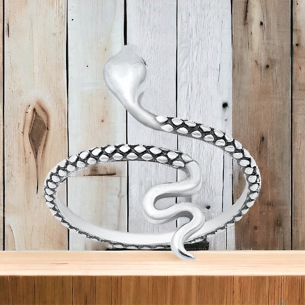 925 Sterling Silver Snake Ring Band Size 5-10