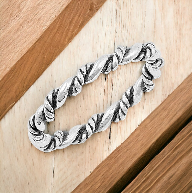 925 Sterling Silver Celtic Braided Rope Band Ring Size 4-10
