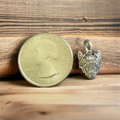 Unique Handcast 925 Sterling Silver Celtic Viking Wolf Pendant + Free Chain