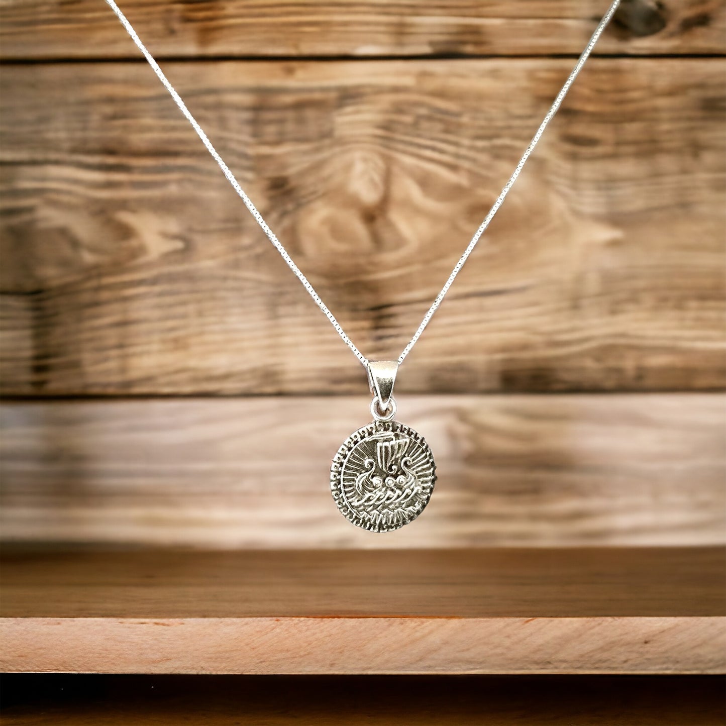 Handcast 925 Sterling Silver Norse Viking Longboat Long Boat Ship Pendant Necklace + Free Chain