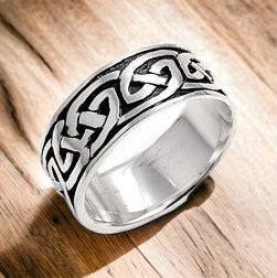 Silver Celtic Infinity Knot Ring
