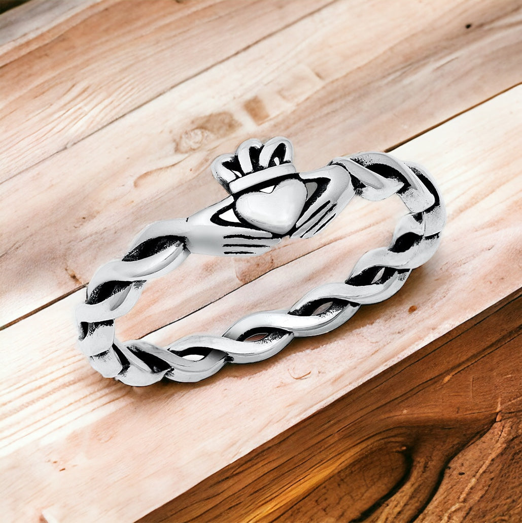 Sterling Silver Irish Claddagh Ring