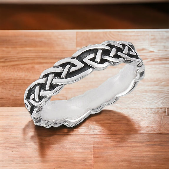 Silver Celtic Weave Ring