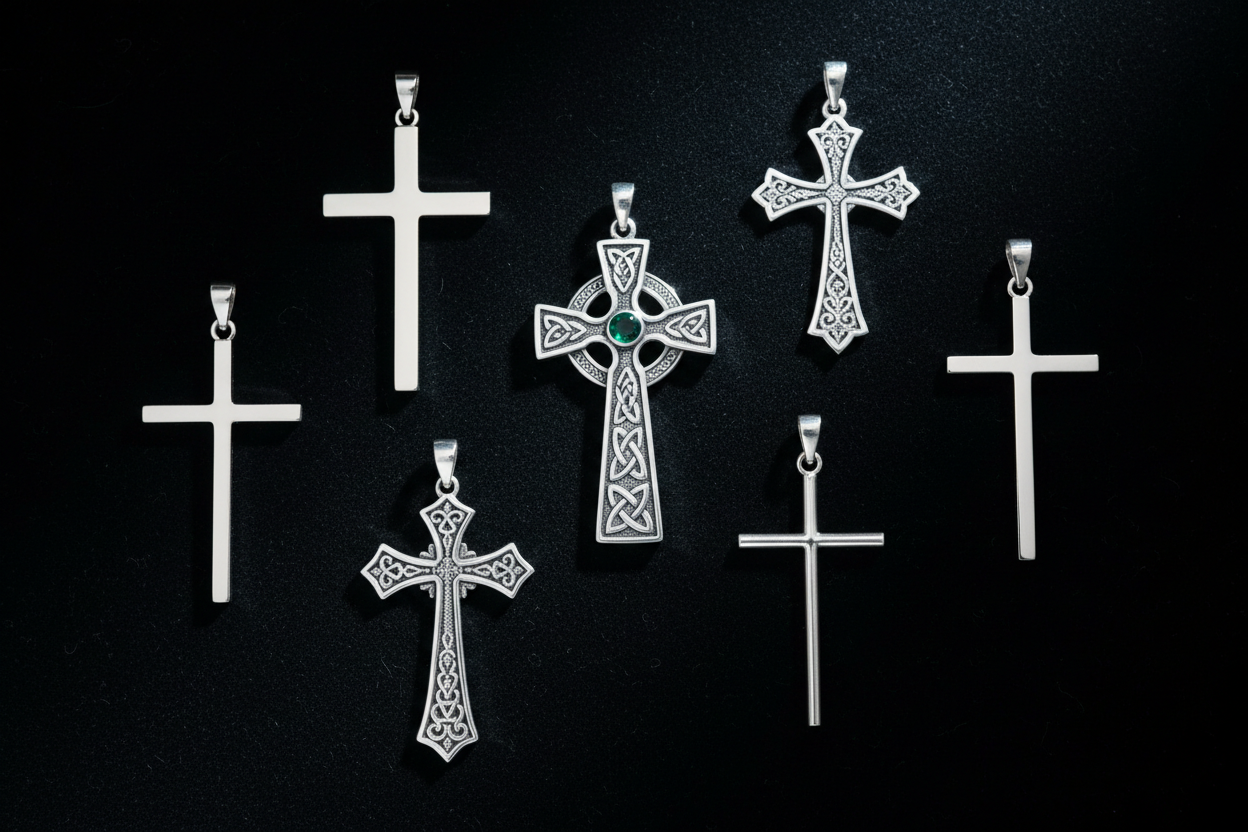 Silver Cross Pendants