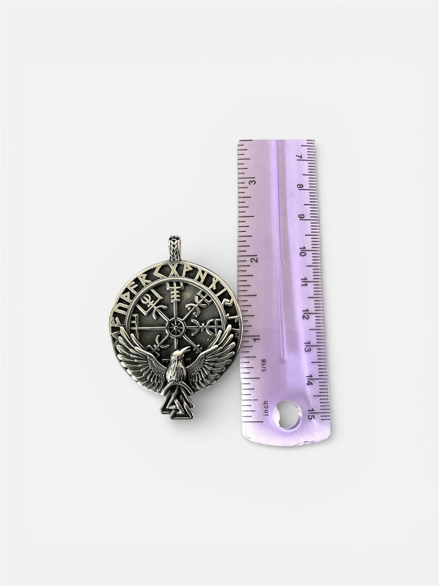 Large 316L Surgical Stainless Steel Viking Norse Viking Compass Eagle Pendant + Free Chain Necklace