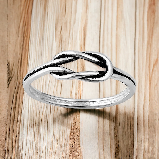 Silver Celtic Love Knot Ring