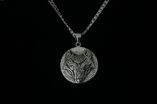 Handcast 925 Sterling Silver Norse Viking Celtic Wolf Rune Alphabet  Pendant + Free Chain