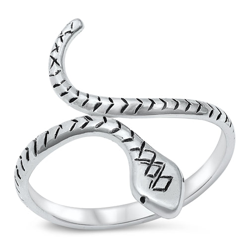 925 Sterling Silver Snake Ring Band Size 4 -10