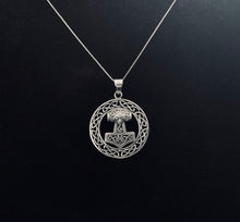 Handcast 925 Sterling Silver Viking Norse Thor's Hammer Mjolnir Pendant Necklace + Free Chain