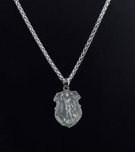 Handcast 925 Sterling Silver St. Michael Patron Saint Necklace