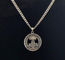 Handcast 925 Sterling Silver Viking Norse Thor's Hammer Mjolnir Pendant Necklace + Free Chain