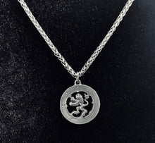 Handcast 925 Sterling Silver Scottish Lion Rampant Necklace