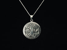 925 Sterling Silver Viking Celtic Tree of Life Pendant w/ Odin Sleipnir and Ravens Hugin / Munin + Free Chain