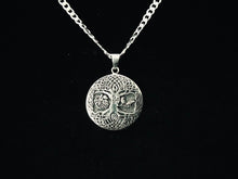 925 Sterling Silver Viking Celtic Tree of Life Pendant w/ Odin Sleipnir and Ravens Hugin / Munin + Free Chain