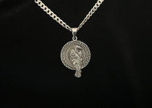 Handcast 925 Sterling Silver Raven Pendant accented with Celtic Knotwork + Free Chain
