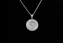 Large Handcast 925 Sterling Silver Norse Viking Compass Vegvisir Pendant Necklace + Free Chain