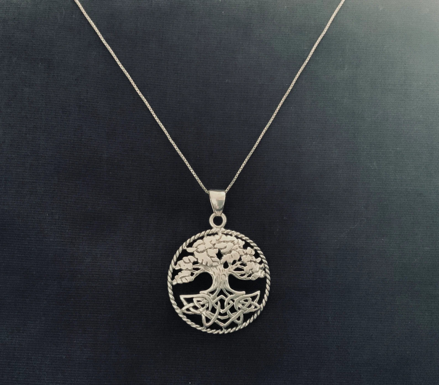 925 Sterling Silver Celtic Tree of Life Pendant FREE Chain