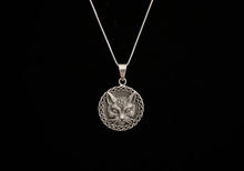 925 Sterling Silver Celtic Cat Pendant accented with Celtic Knotwork + Free Chain