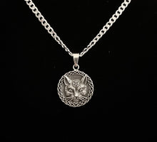 925 Sterling Silver Celtic Cat Pendant accented with Celtic Knotwork + Free Chain