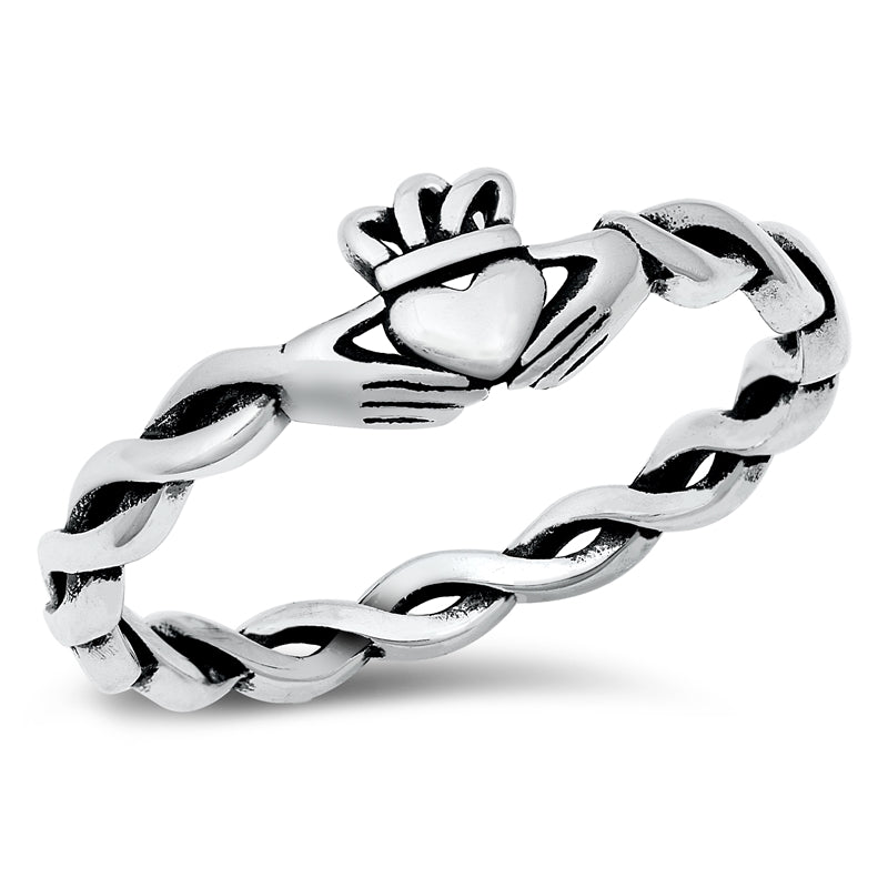 Sterling Silver Irish Claddagh Ring