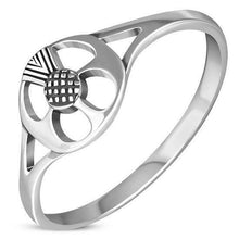 925 Sterling Silver Scottish Thistle Ring
