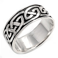 Silver Celtic Infinity Knot Ring