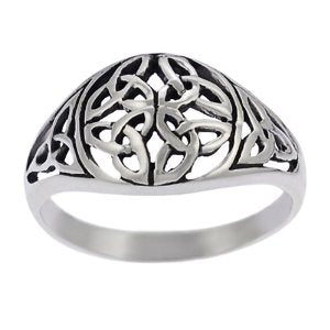 Silver Celtic Triquetra / Trinity Knot Ring
