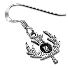 Silver Scottish Thistle Dangle Earrings