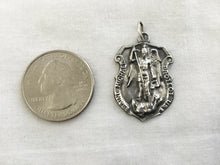 Handcast 925 Sterling Silver St. Michael Patron Saint Necklace