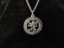 Handcast 925 Sterling Silver Scottish Lion Rampant Necklace