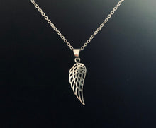 Handcast 925 Sterling Silver Angel Wing Pendant accented with Celtic Triquetra Trinity Knot + Free Chain Necklace