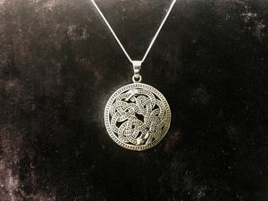 Large Handcast Ouroboros Uroboros Pendant made from nickel free 925 Sterling Silver + Free Chain
