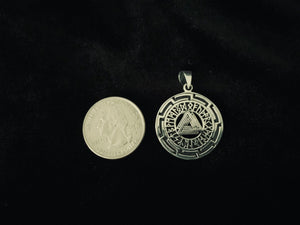 Handcast 925 Sterling Silver Norse Viking Celtic Valknut Knot Pendant Necklace + Free Chain