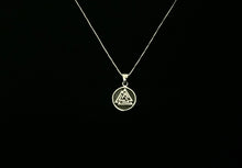 925 Sterling Silver Norse Viking Celtic Valknut Knot Pendant Necklace + Free Chain