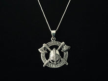925 Sterling Silver Celtic Viking Norse Battle Axe Pendant Rune Alphabet Battle Armor Necklace + Free Chain