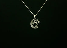 925 Sterling Silver Tree of Life Crescent Moon Pendant Necklace + Free Chain