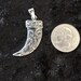 925 Sterling Silver Double Sided Viking Celtic Horn Pendant Necklace + Free Chain
