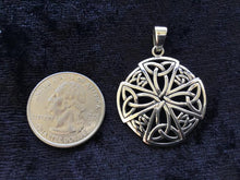 Handcast 925 Sterling Silver Equal Sided Celtic Cross Pendant Necklace + Free Chain