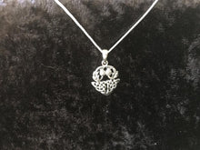 Handcast 925 Sterling Silver Scottish Double Thistle Flower Pendant + Free Chain