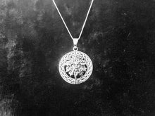Handcast 925 Sterling Silver Celtic Green Man Pendant with Celtic Knot Designs + Free Chain