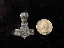 Large Handcast 925 Sterling Silver Norse Viking Thor's Thors Hammer Mjolnir Pendant + Free Chain