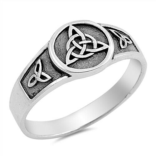 Silver Celtic Trinity / Triquetra Knot Ring Size 5-10